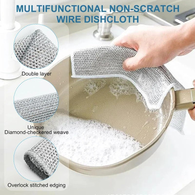 ১০ পিস ম্যাজিক মাজুনি (NON-SCRATCH Multipurpose Magic Dish Cloth)