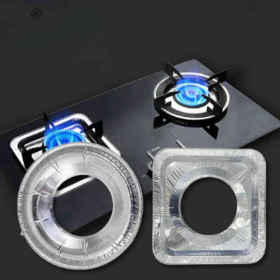 20Pcs Reusable Aluminum Foil Gas Stove Cover Pad