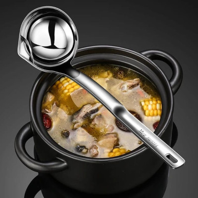 304 Stainless Steel Oil Filtering Spoon / Oil Strainer Spoon / Oil Separator Spoon
